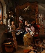 Jan Steen The Drawing Lesson oil on canvas